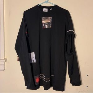 BURBERRY MONTAGE CUTOUT LONG SLEEVE TSHIRT